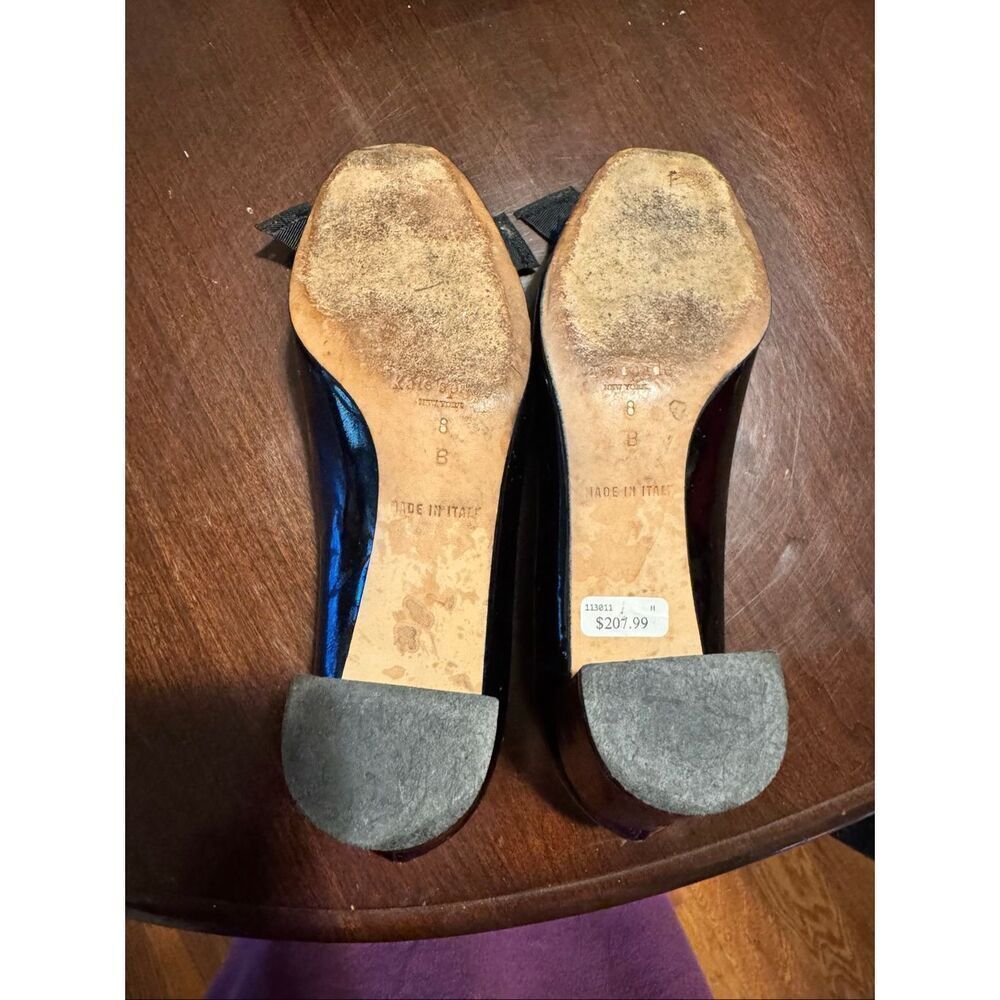 Kate Spade Dale Black Patent Leather Pumps in Original Box / SZ: 8B - Picture 7 of 8